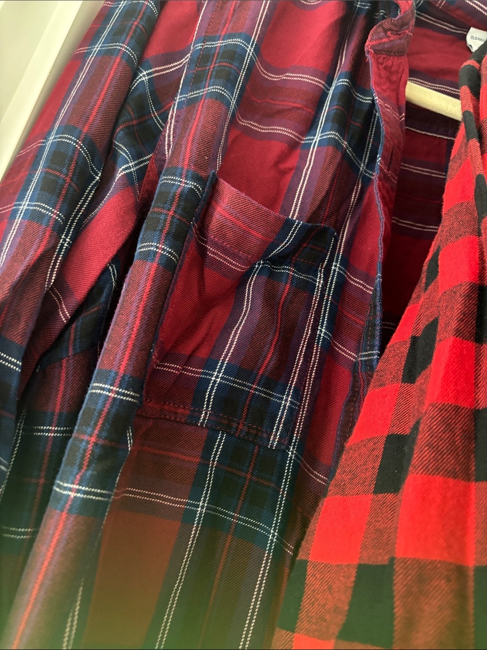 GAP & Old navy Red Plaid Button-Front dress size xl - Picture 7 of 7